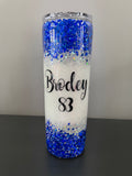 Glitter Football Mom Tumbler