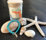 Florida Vibes Gemstone Charm Bracelet