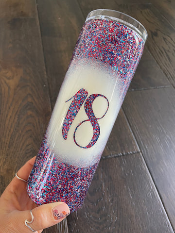 Sports # Glitter Tumbler