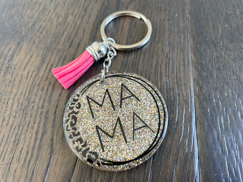 Leopard Mama Keychain
