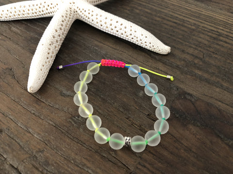 Matte Quartz Beaded Bracelet