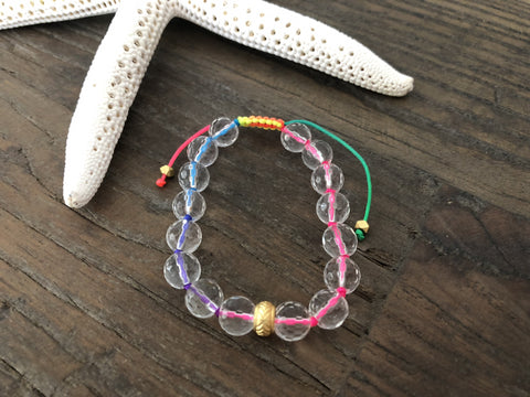 Clear Quartz Beaded Bracelet
