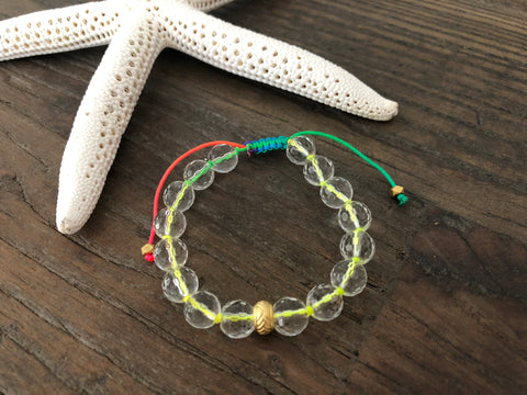 Clear Quartz Beaded Bracelet