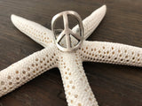 Peace Handmade Adjustable Silver Ring