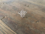 Mandala Boho Silver Ring