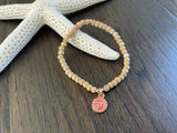 Circle Charm - Pink