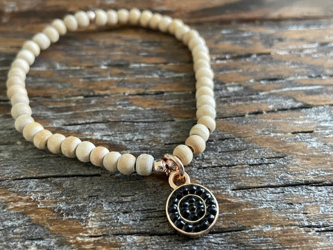 Circle Charm - Black